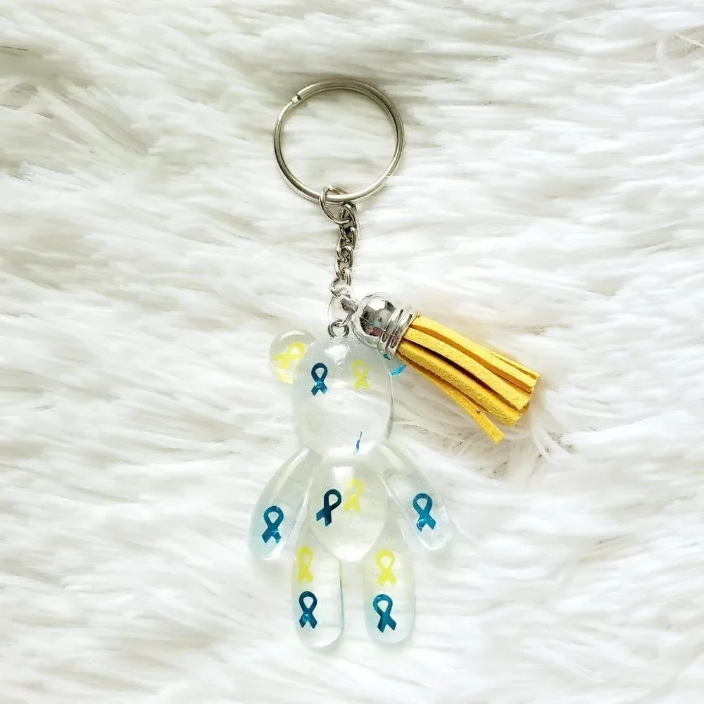 Down Syndrome Awareness Bear Keychain